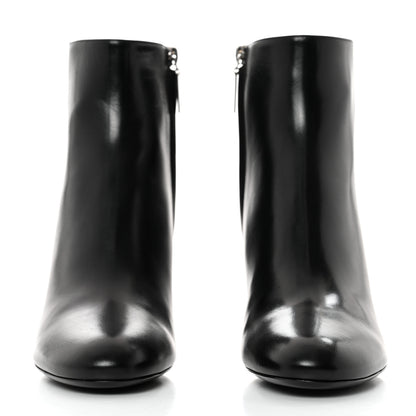 Saint Laurent Nappa Vendome Loulou Ankle Zip Boots 39.5 Black 2 of 9