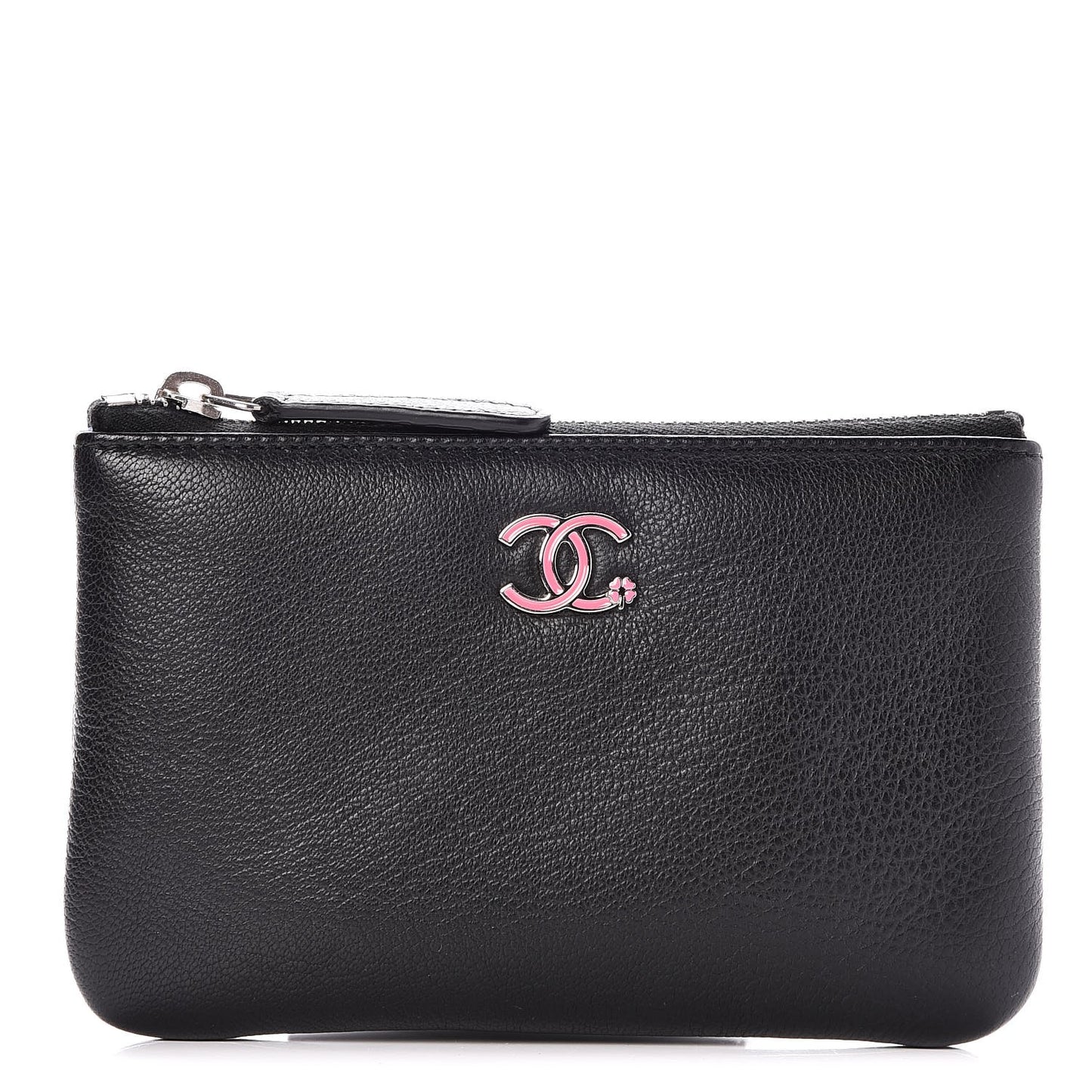 Goatskin Small Cosmetic Case Black