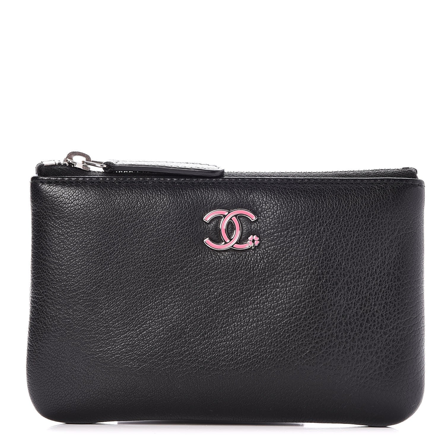 Chanel Goatskin Small Cosmetic Case Black 1 of 8
