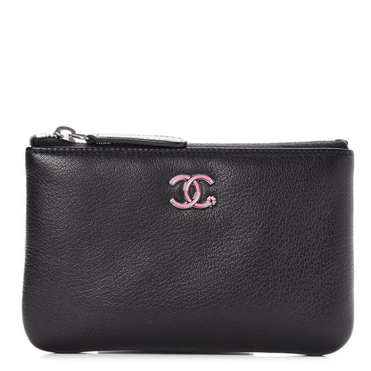 Chanel Goatskin Small Cosmetic Case Black 1 of 8