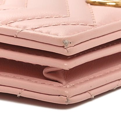 Gucci Calfskin Matelasse GG Marmont Card Case Wallet Perfect Pink 9 of 10