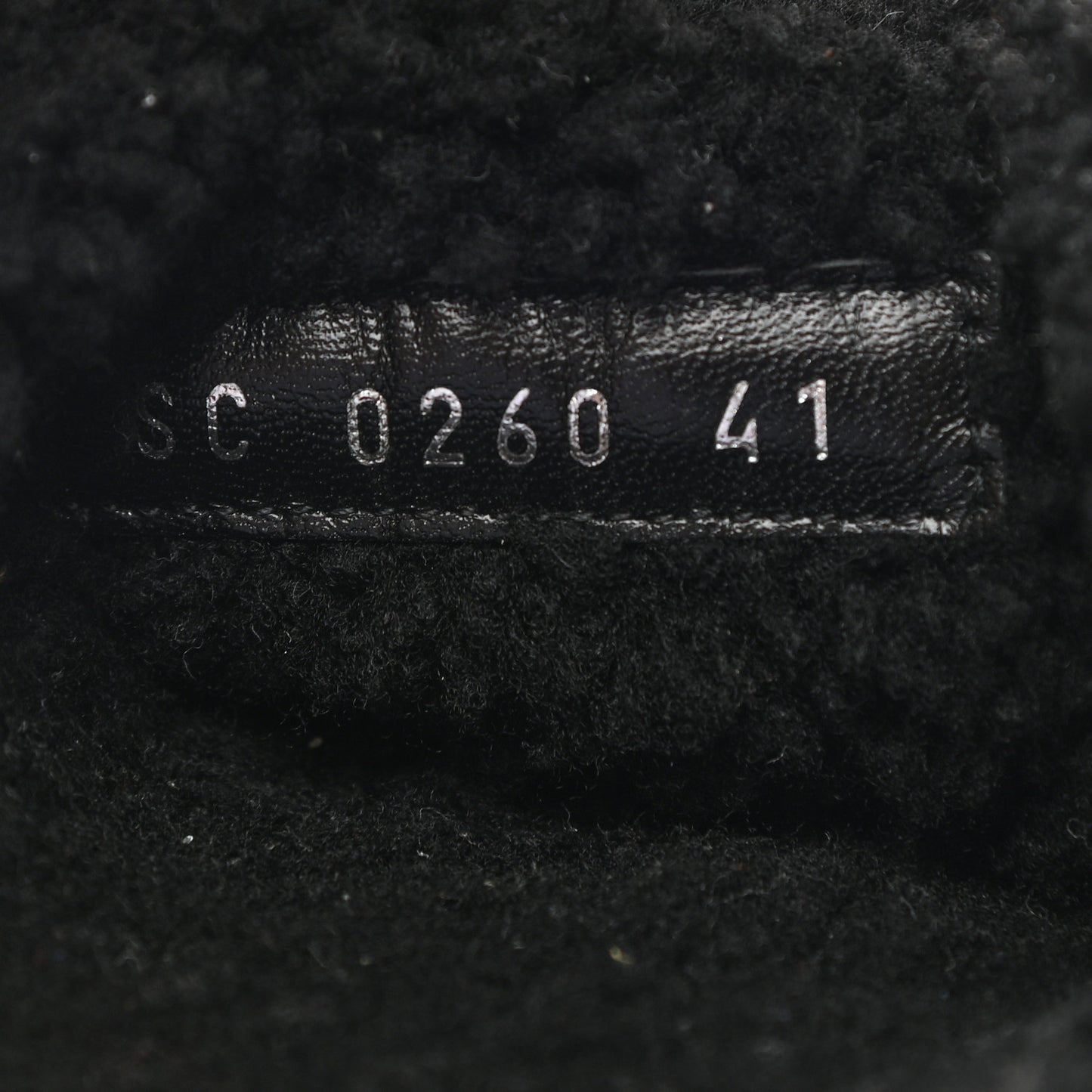 Shearling Bom Dia Flat Mules 41 Black