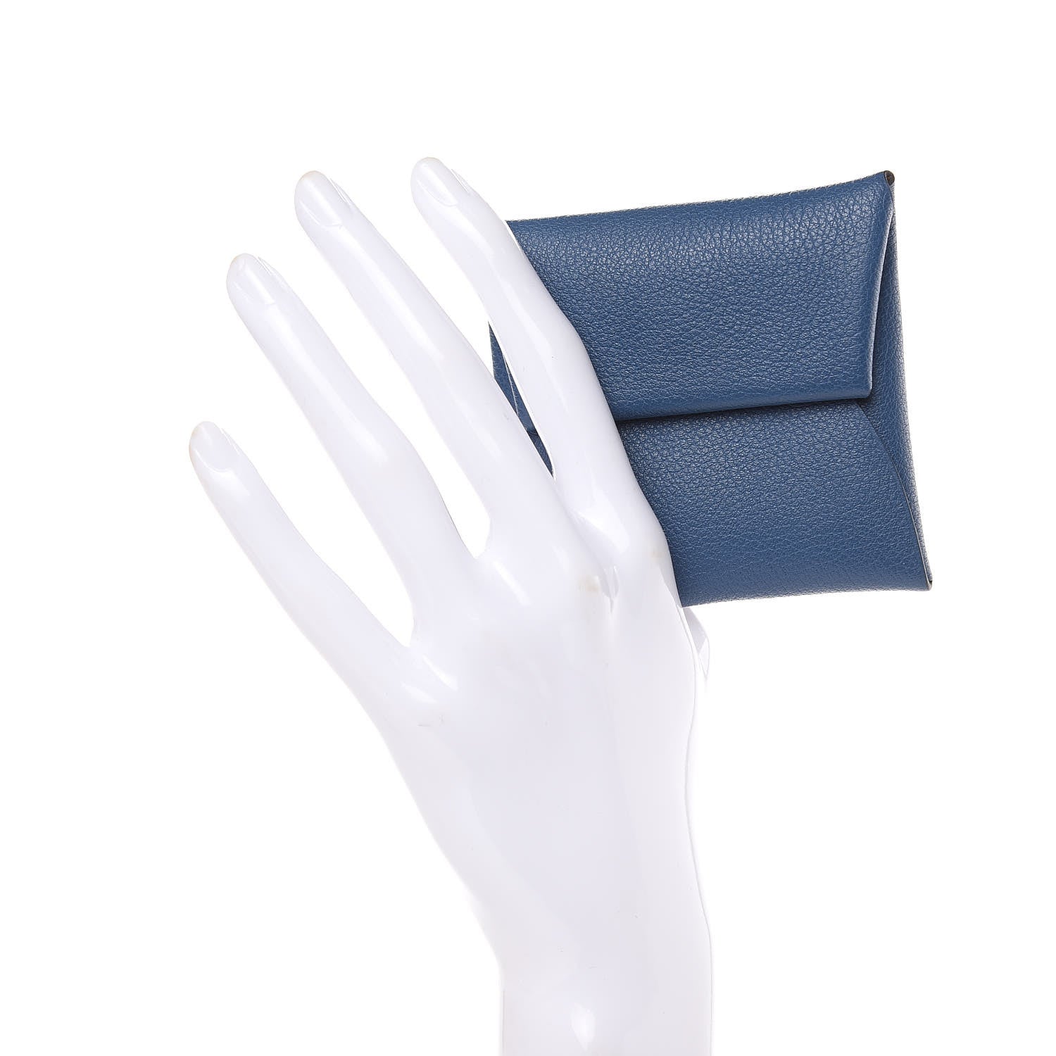 Hermes Chevre Mysore Bastia Coin Purse Bleu Agate 2 of 8