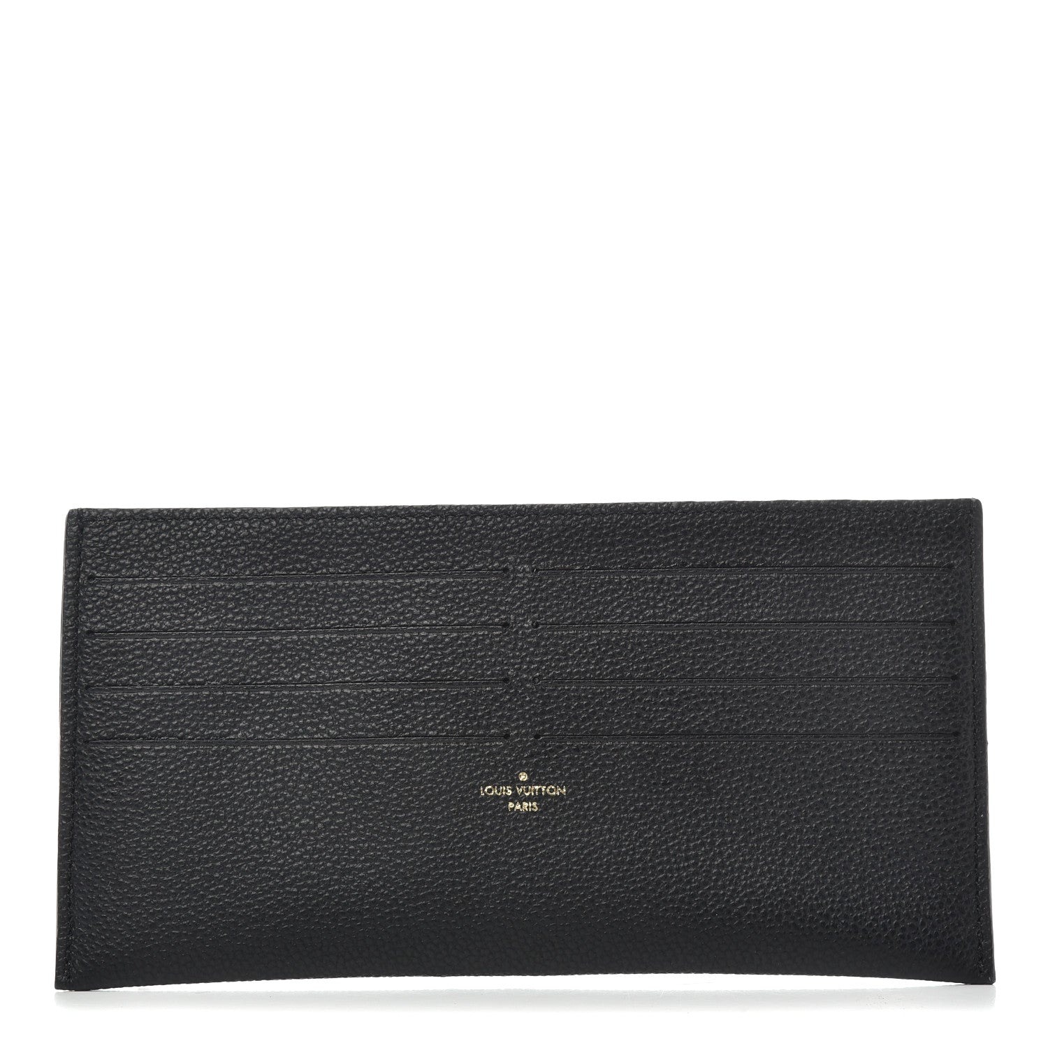 Louis Vuitton Calfskin Felicie Chain Wallet Card Holder Insert Black 1 of 6
