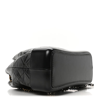 Chanel Aged Calfskin Quilted Small Gabrielle Backpack Black 4 of 10