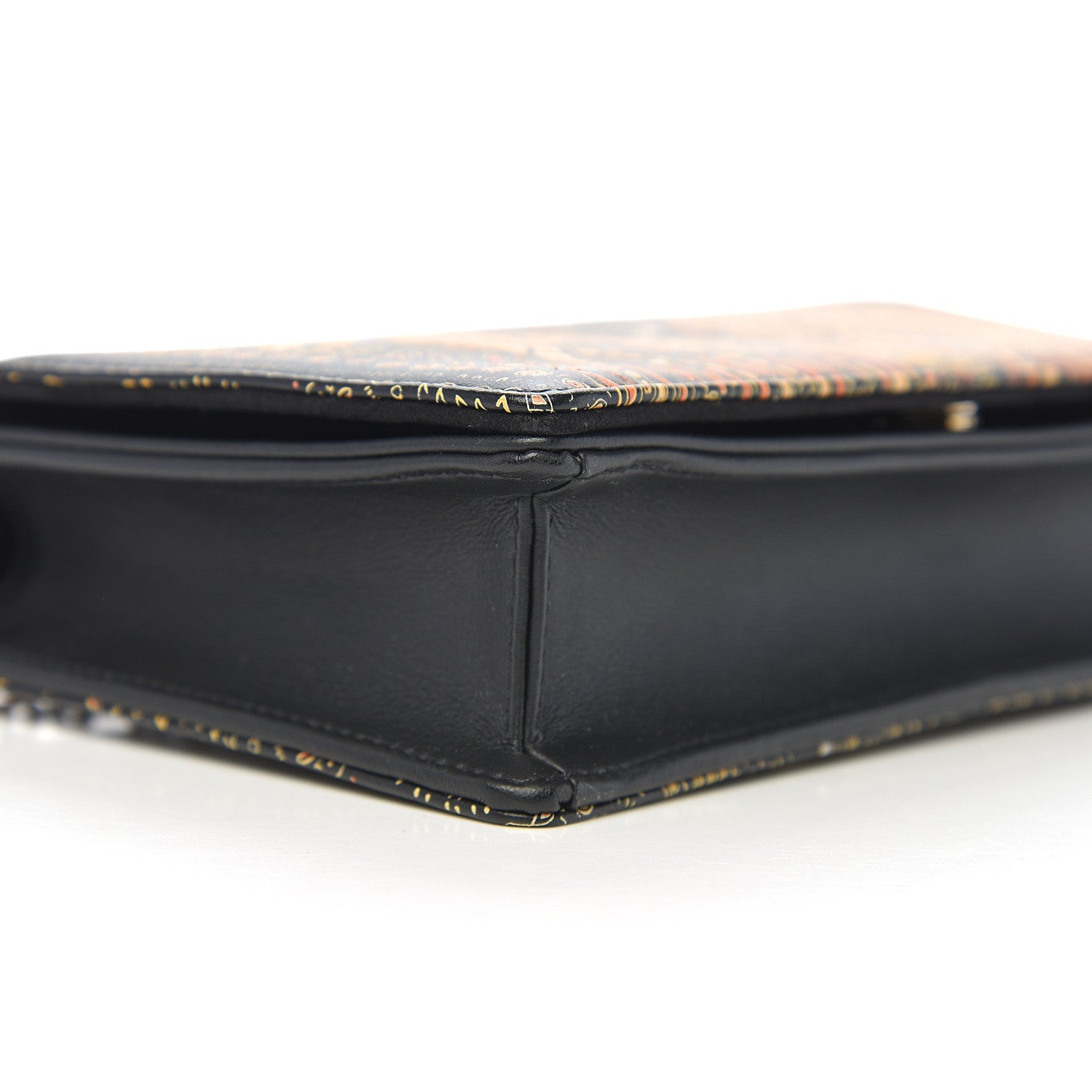 Christian Dior Printed Calfskin Animals Chain Pouch Brown Multicolor 6 of 10
