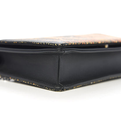 Christian Dior Printed Calfskin Animals Chain Pouch Brown Multicolor 6 of 10