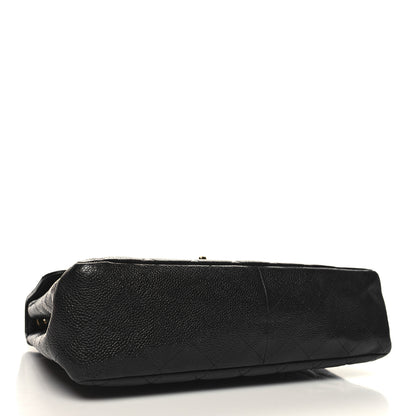 Chanel Caviar Quilted Jumbo Single Flap Black 4 of 12