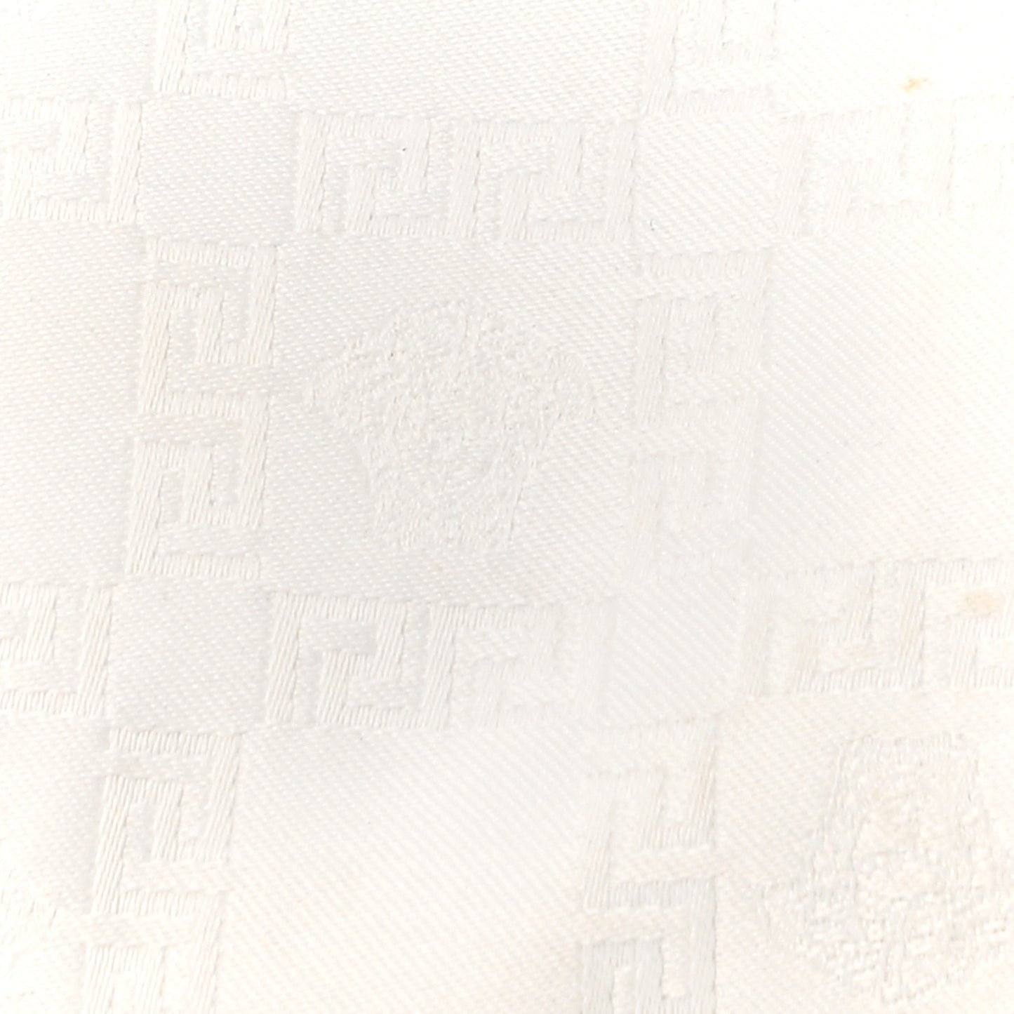 Metallic Calfskin Canvas Snap Out Of It Bag White