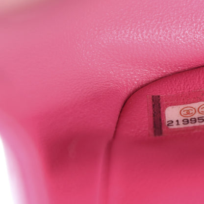 Chanel Lambskin Quilted Mini Square Flap Fuchsia 11 of 14