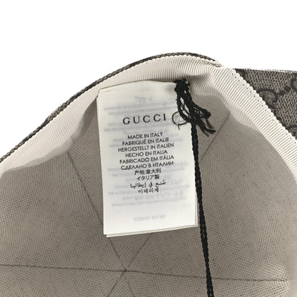 Gucci GG Supreme Monogram Apple Print Baseball Hat M Beige Red 7 of 9