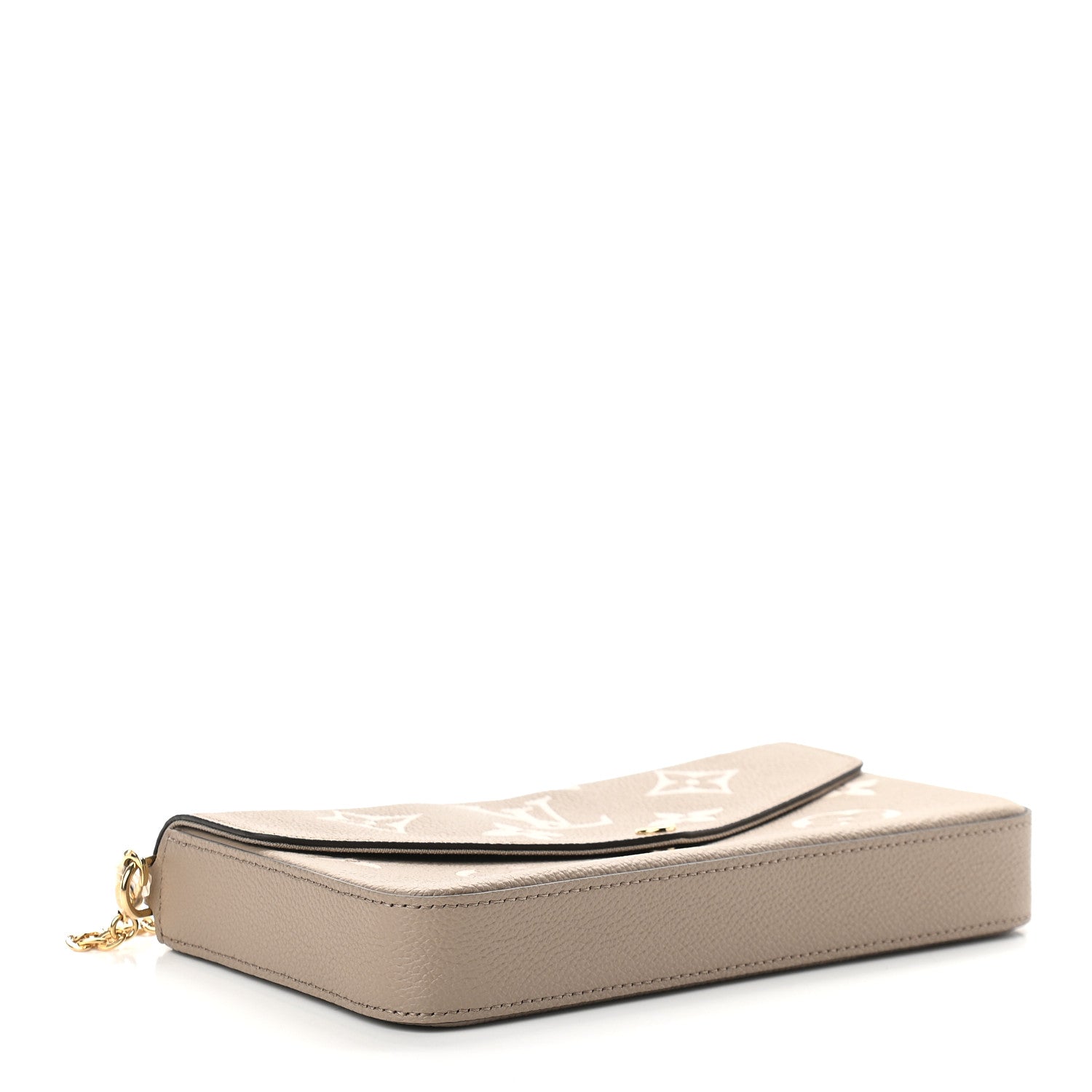 Louis Vuitton Empreinte Monogram Giant Felicie Pochette Tourterelle Creme 4 of 9