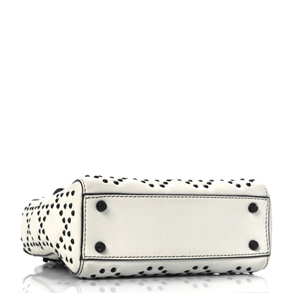 Christian Dior Ultra Matte Calfskin Studded Mini Supple Lady Dior White Black 4 of 9