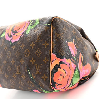 Louis Vuitton Monogram Roses Speedy 30 10 of 11