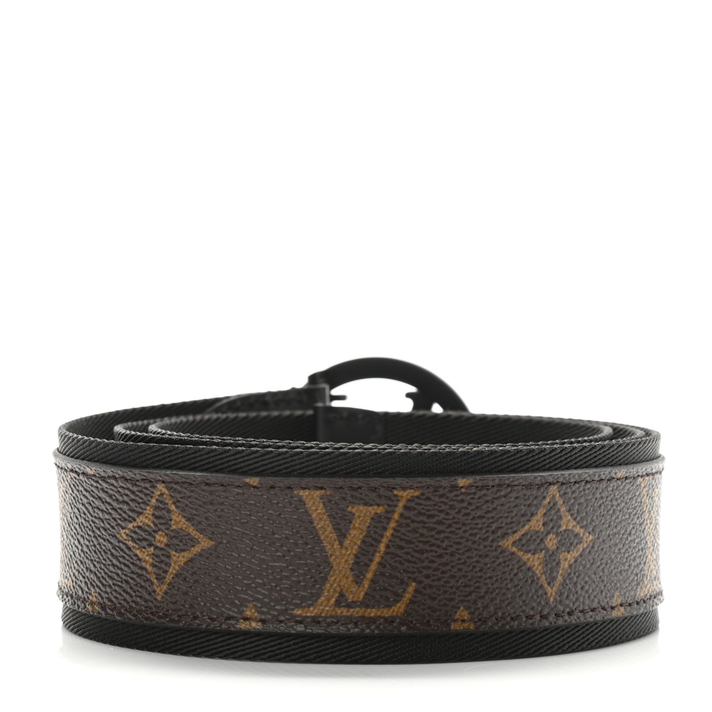 Monogram Canvas 40mm LV Circle Belt 90 36 Black