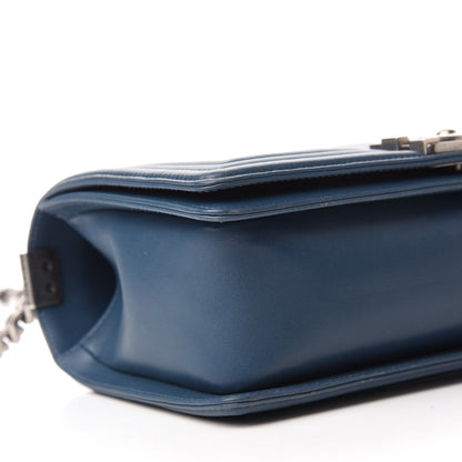Chanel Lambskin Quilted Medium Boy Flap Blue 6 of 10