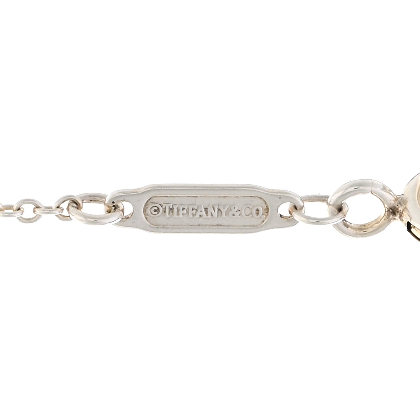Sterling Silver Large T Smile Pendant Necklace