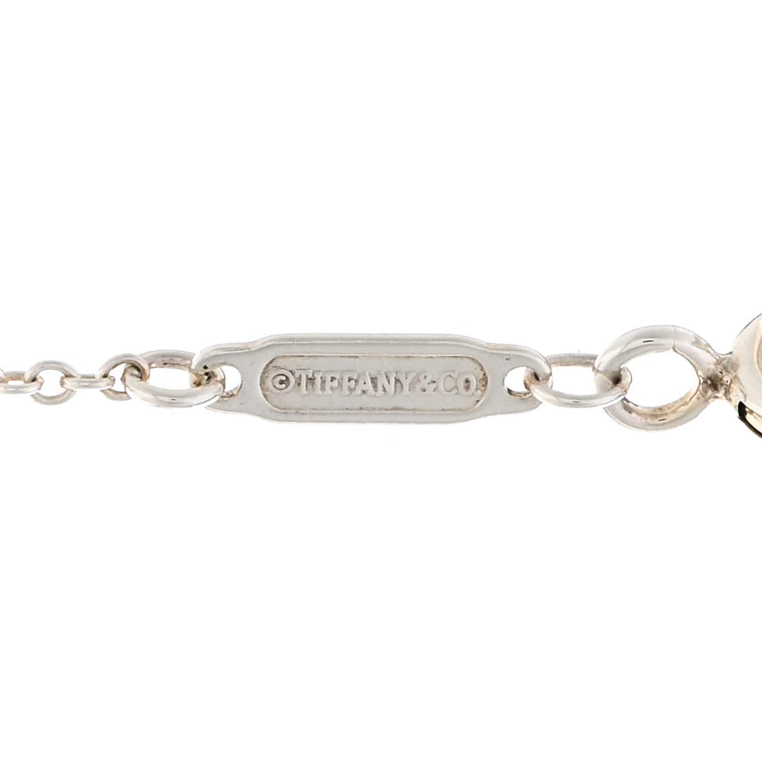 Tiffany Sterling Silver Large T Smile Pendant Necklace 4 of 4