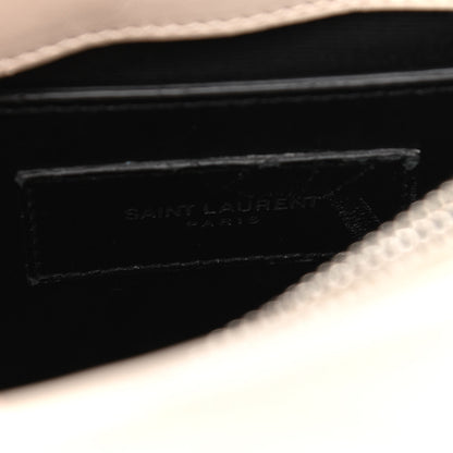 Saint Laurent Calfskin Y Quilted Monogram Small Loulou Chain Satchel Ivory 7 of 16