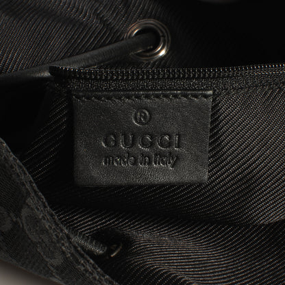 Gucci Monogram Small Drawstring Shoulder Bag Black 6 of 8
