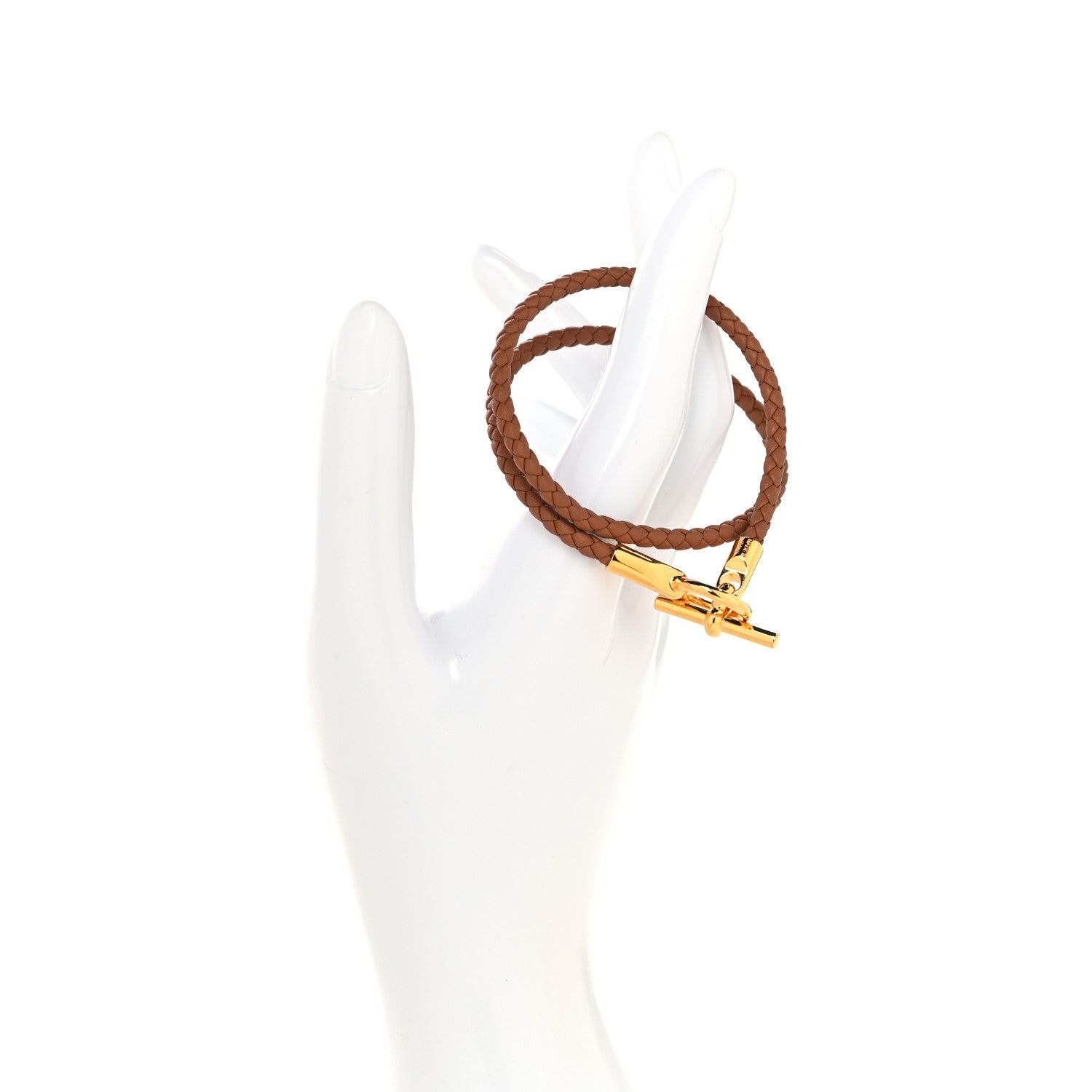 Hermes Swift Glenan Double Tour Bracelet T2 Gold 2 of 5