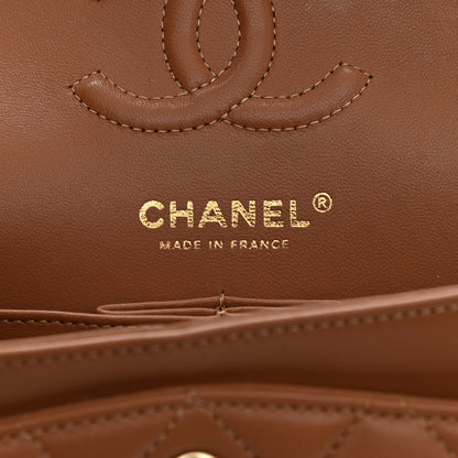 Chanel Lambskin Quilted Small Double Flap Brown 6 of 17