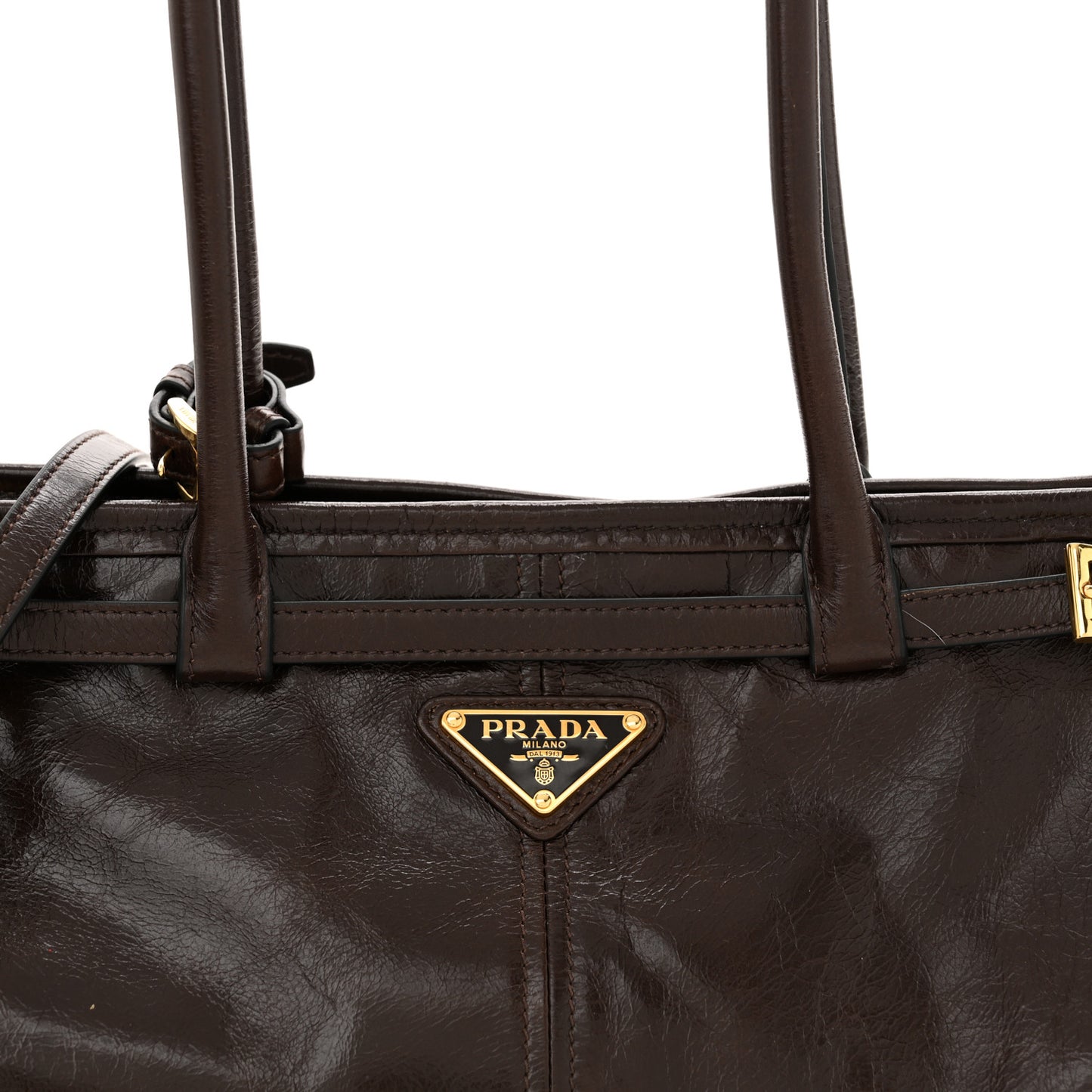 Shiny Nappa Medium Bonnie Shoulder Bag Moro