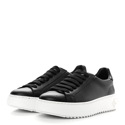 Louis Vuitton Calfskin Time Out Sneakers 37.5 Black 3 of 7