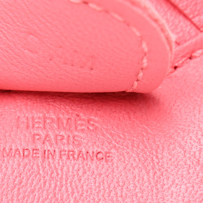 Hermes Milo Lambskin Grigri Rodeo Horse Bag Charm PM Rose Azalee 3 of 5