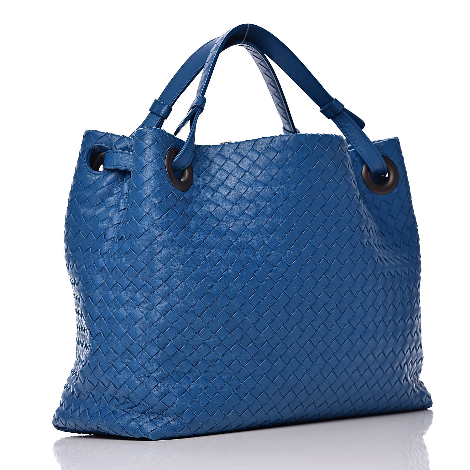 Bottega Veneta Nappa Intrecciato Medium Garda Bag Blue 3 of 11