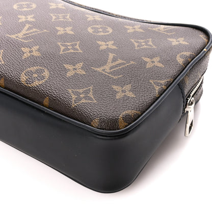 Louis Vuitton Monogram Macassar Kasai Clutch Black 10 of 10