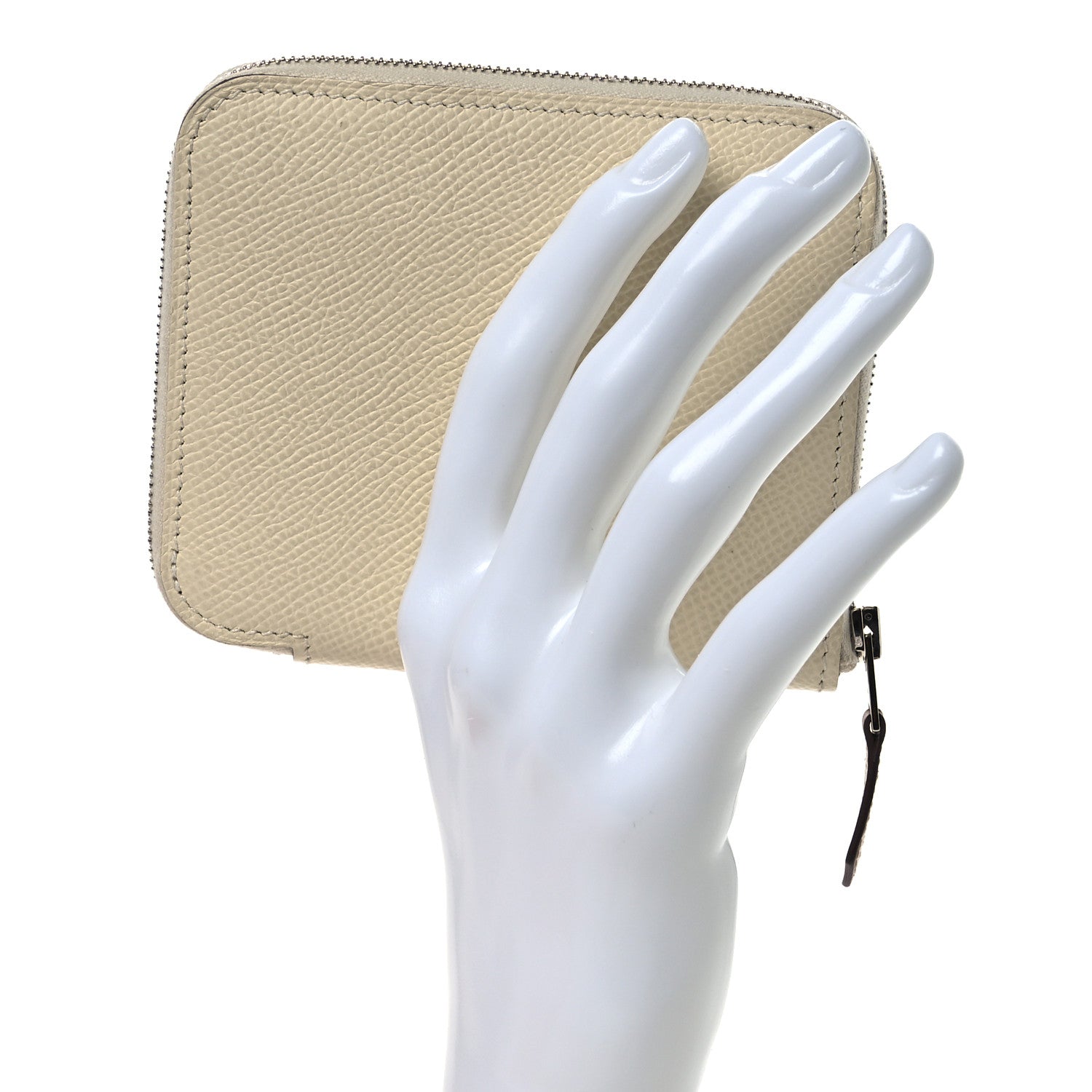 Hermes Epsom Silk'In Compact Wallet Nata 2 of 10