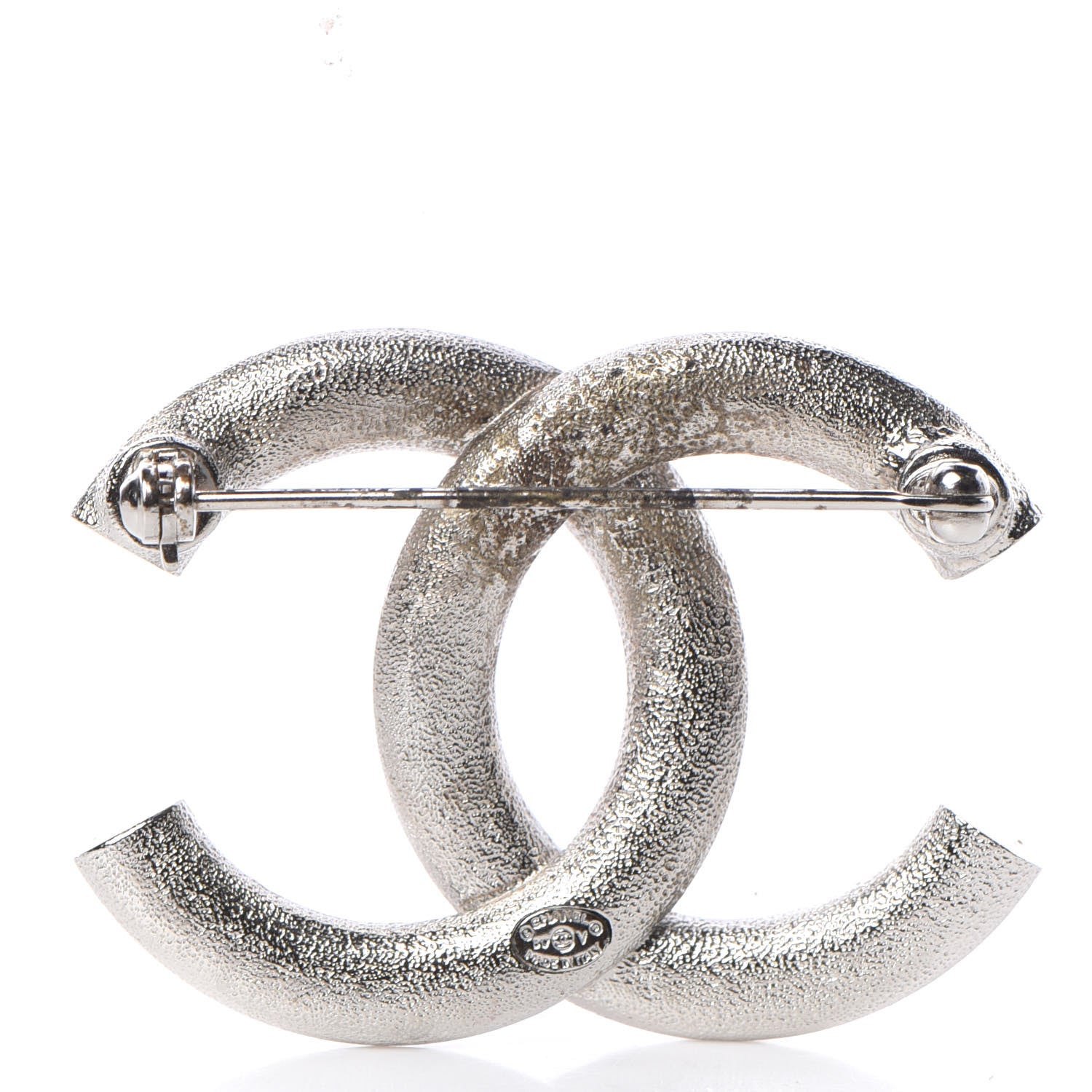 Chanel Baguette Crystal CC Brooch Silver 378288 – FASHIONPHILE