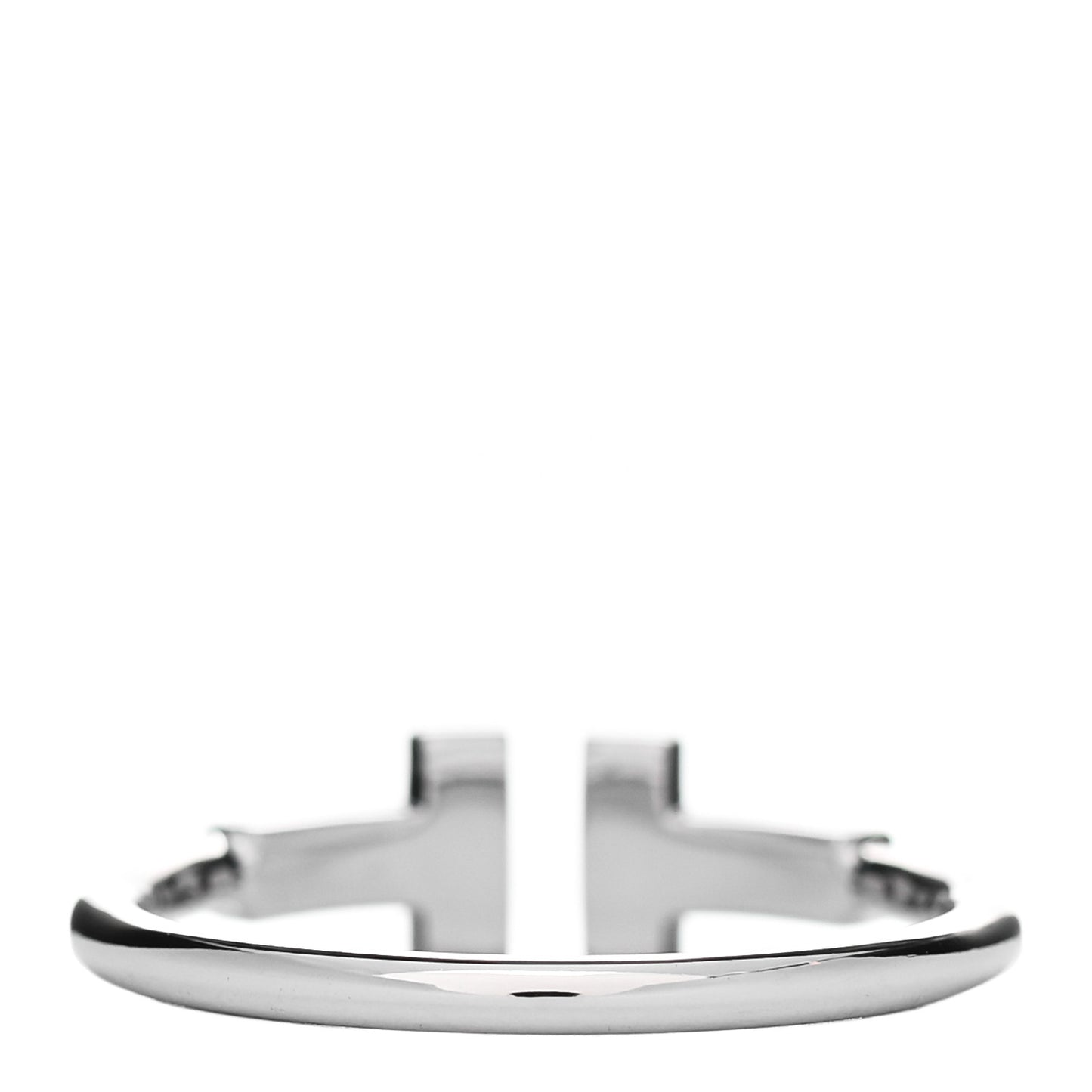 18K White Gold Diamond T Wire Ring 56 7.5
