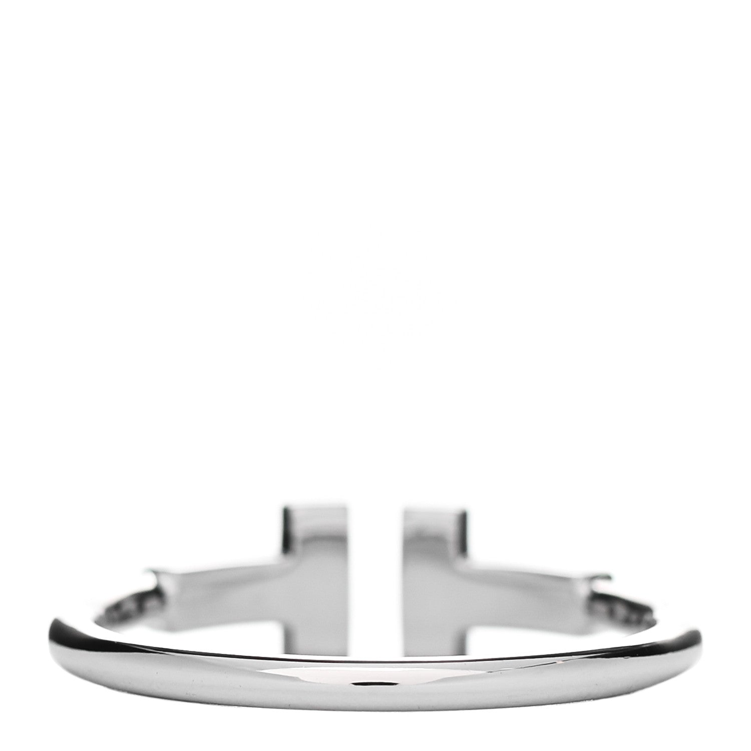Tiffany 18K White Gold Diamond T Wire Ring 56 7.5 3 of 5