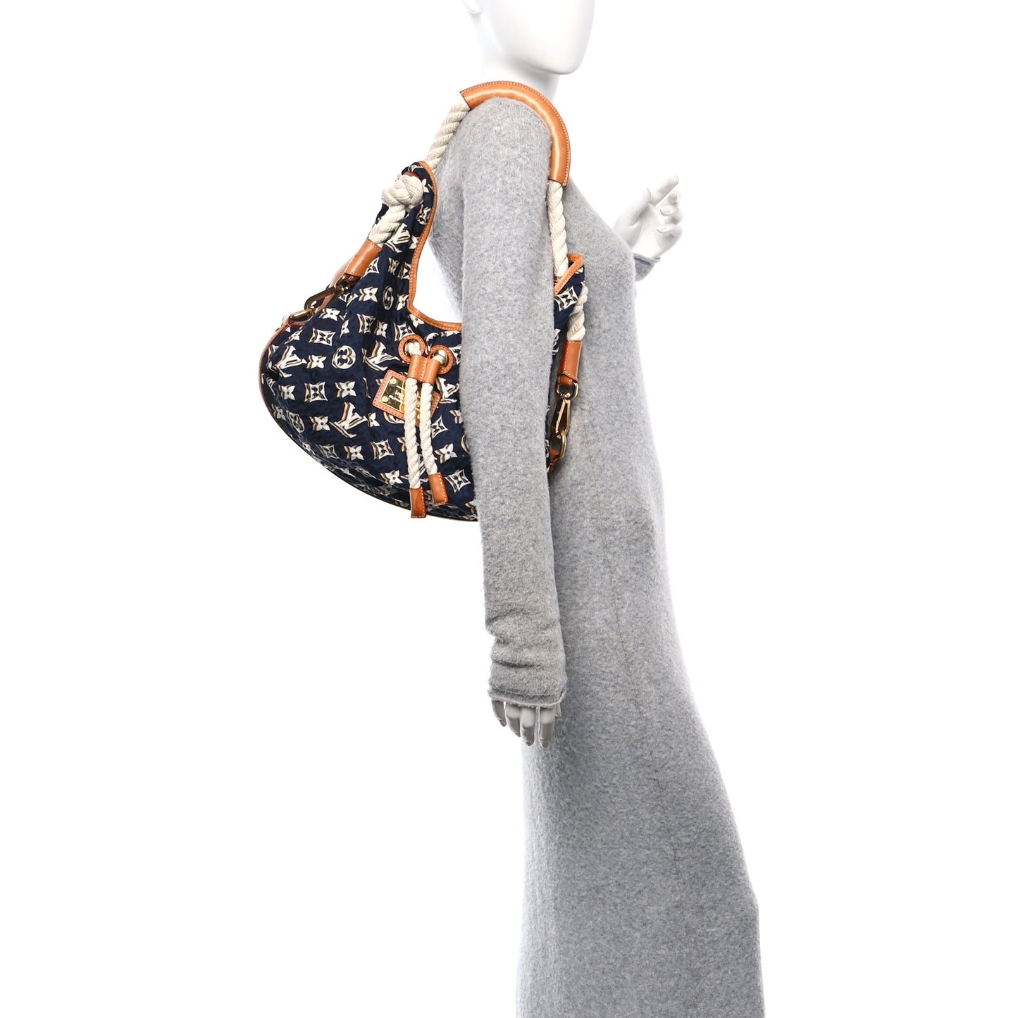 Canvas Monogram Cruise Bulles MM Navy