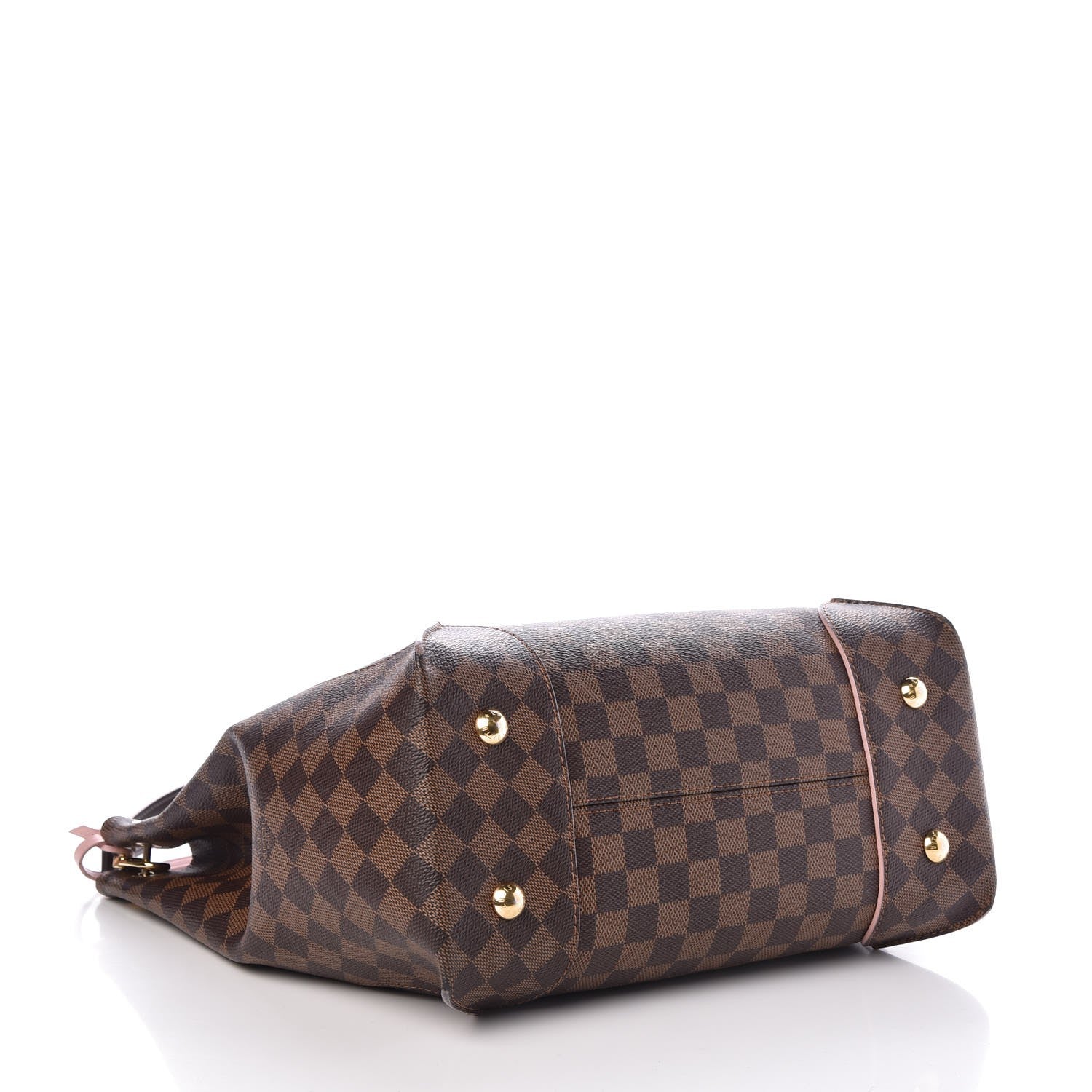 Louis Vuitton Damier Ebene Caissa Hobo Rose Ballerine 4 of 12