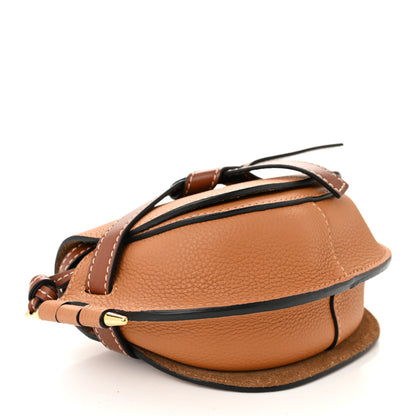 Loewe Grained Calfskin Mini Gate Crossbody Bag Caramel Pecan 4 of 9