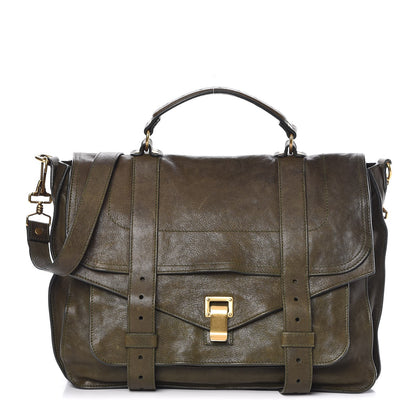 Proenza Schouler Lambskin Medium PS1 Satchel Military 1 of 11