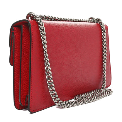 Gucci Dollar Calfskin Swarovski Crystal Small Dionysus Shoulder Bag Hibiscus Red 3 of 10