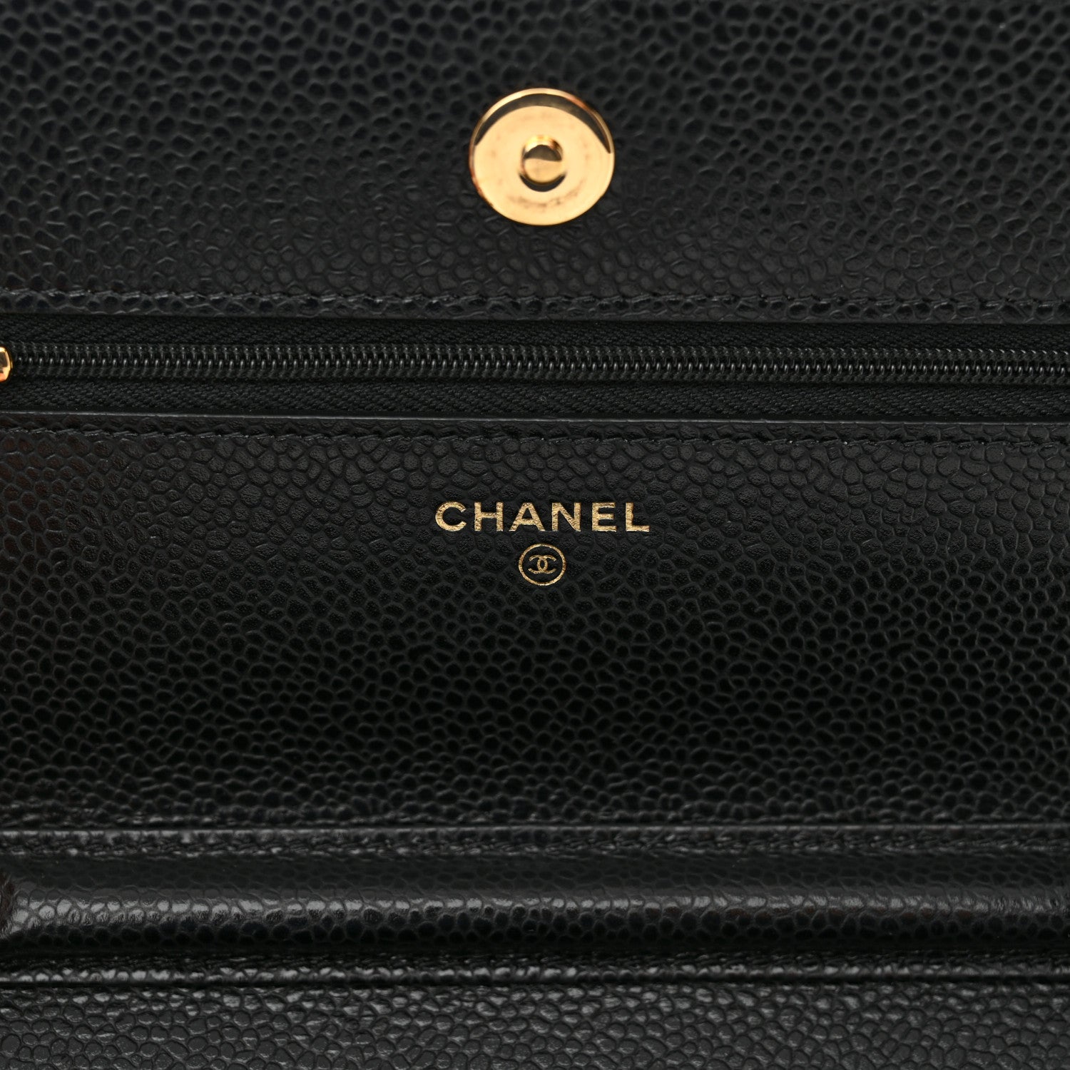 Chanel Caviar Quilted Wallet on Chain WOC Black 6 of 11