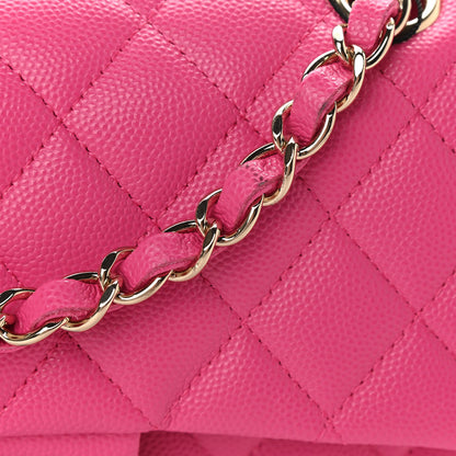 Chanel Caviar Quilted Small Double Flap Dark Pink 7 of 9