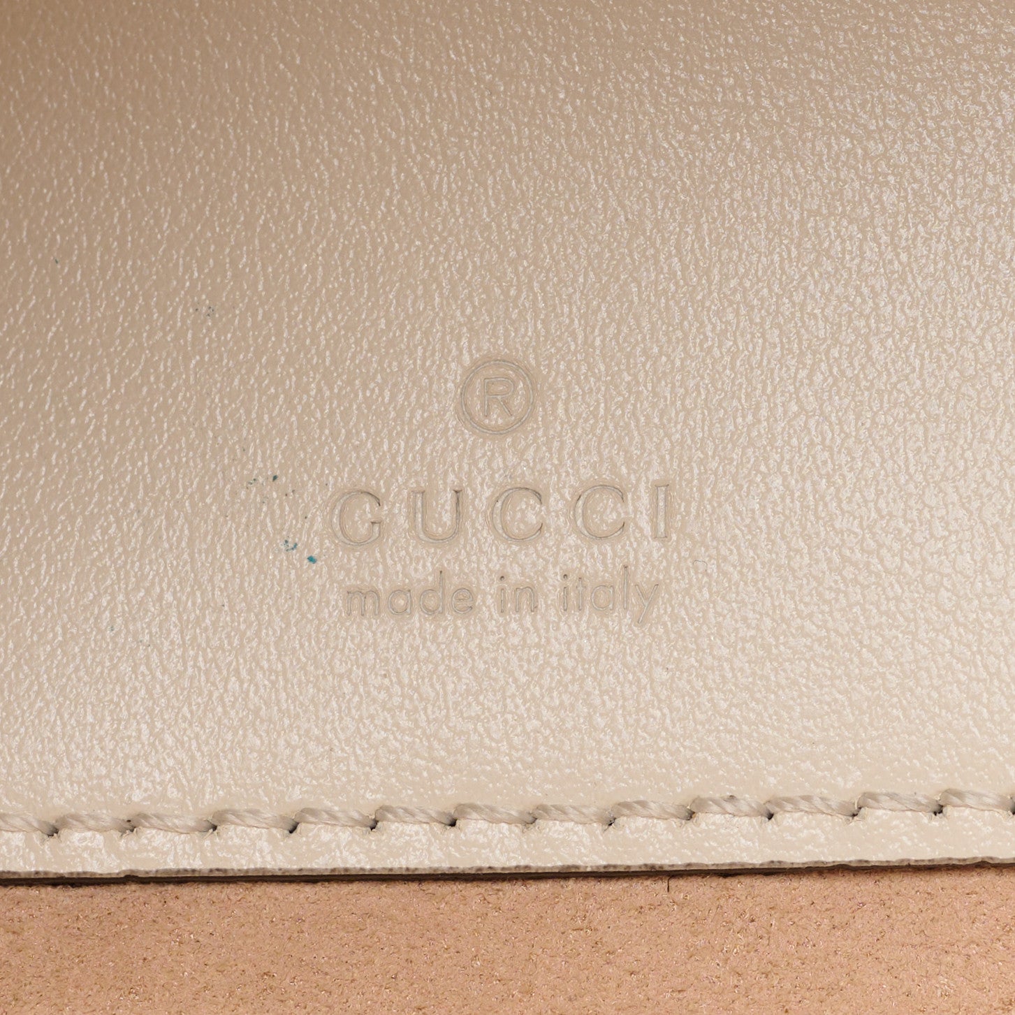 Gucci Calfskin Matelasse Mini GG Marmont 2.0 Bucket Bag White 6 of 8