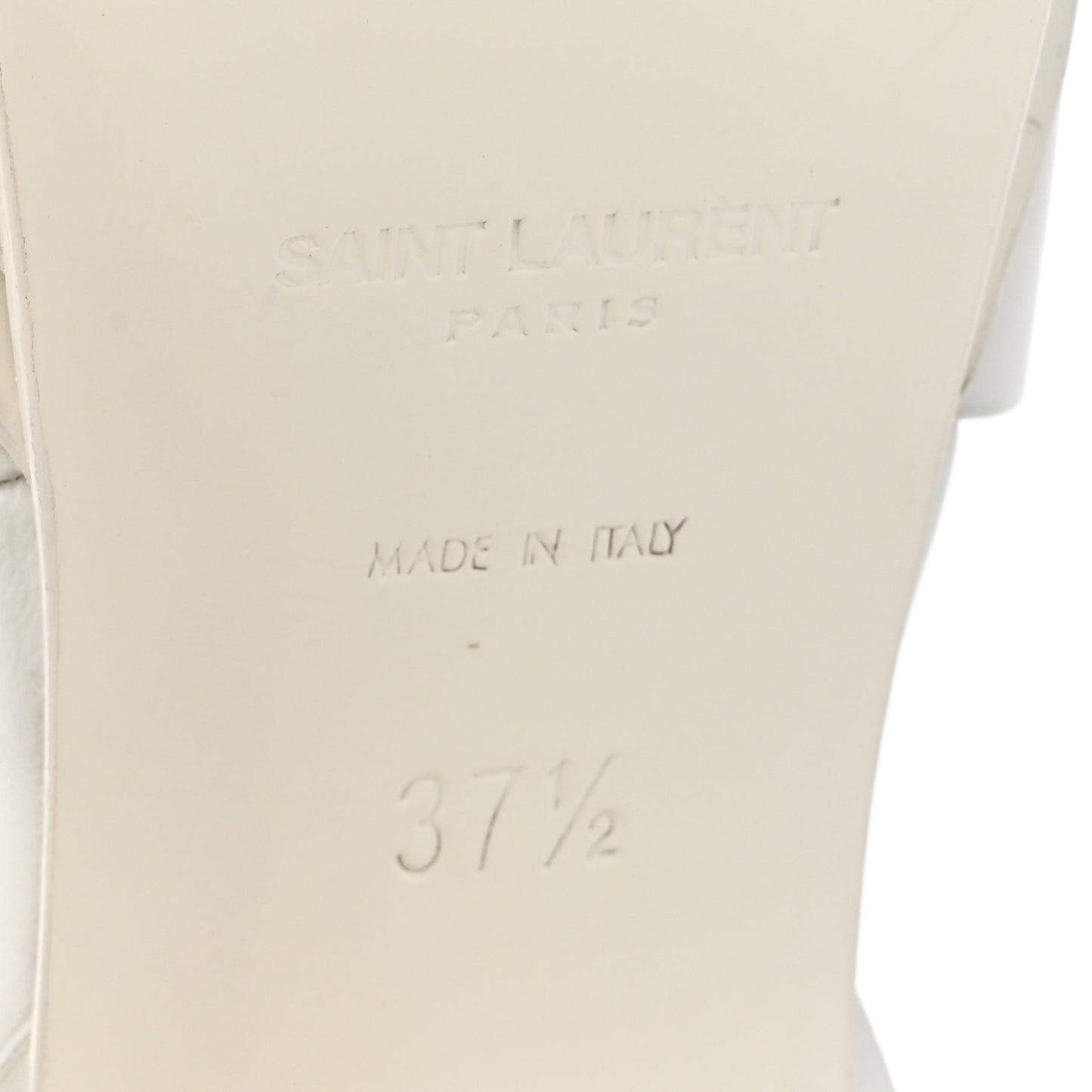 Calfskin Tribute 105 Platform Sandals 37.5 Porcellana