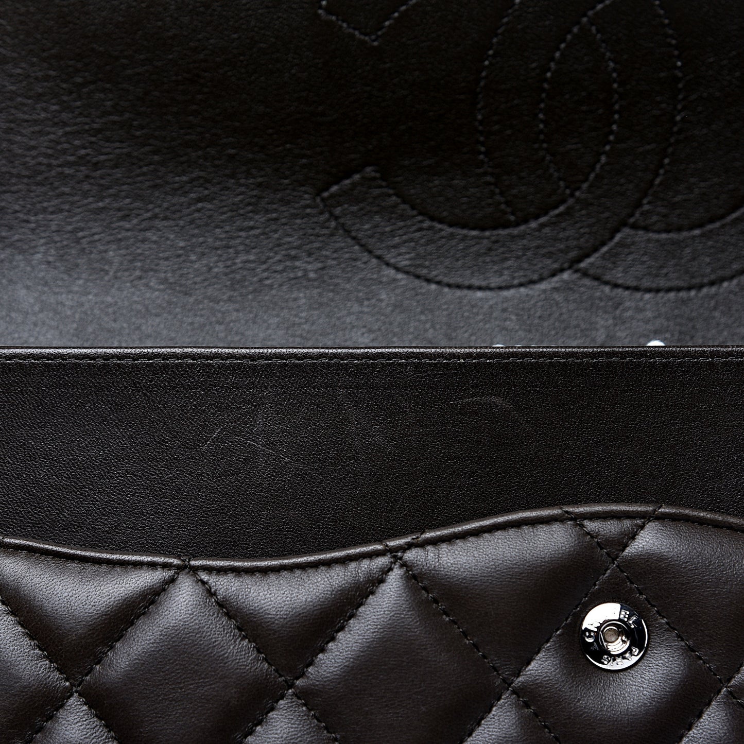 Lambskin Quilted Jumbo Tri-Color Double Flap Burgundy