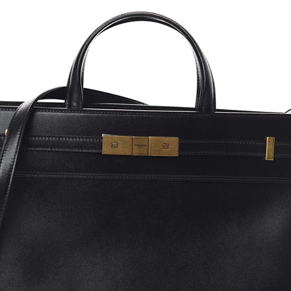 Saint Laurent Calfskin Small Manhattan Shopper Tote Black 6 of 8