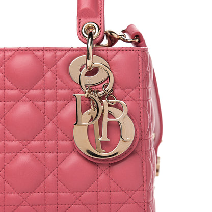 Christian Dior Lambskin Cannage Small My ABCDior Lady Dior Pink Honey 9 of 9