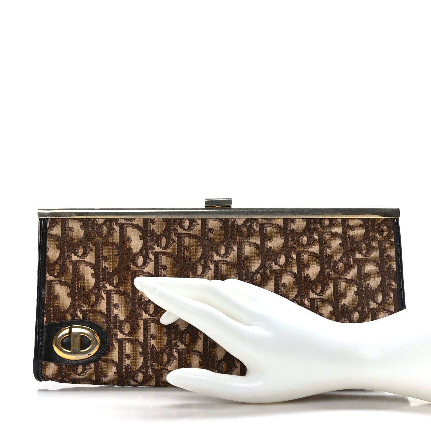 Christian Dior Monogram Clutch Brown 2 of 7