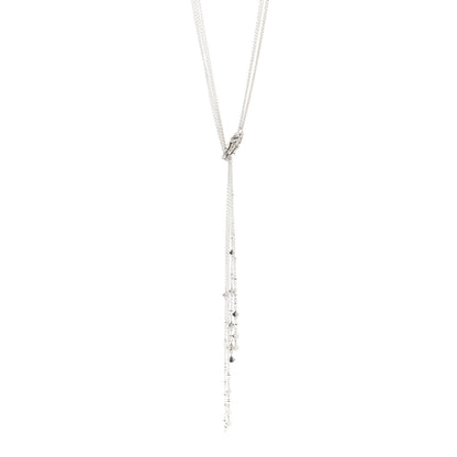 John Hardy Sterling Silver Sapphire Legends Naga Dragon Lariat Necklace 1 of 4