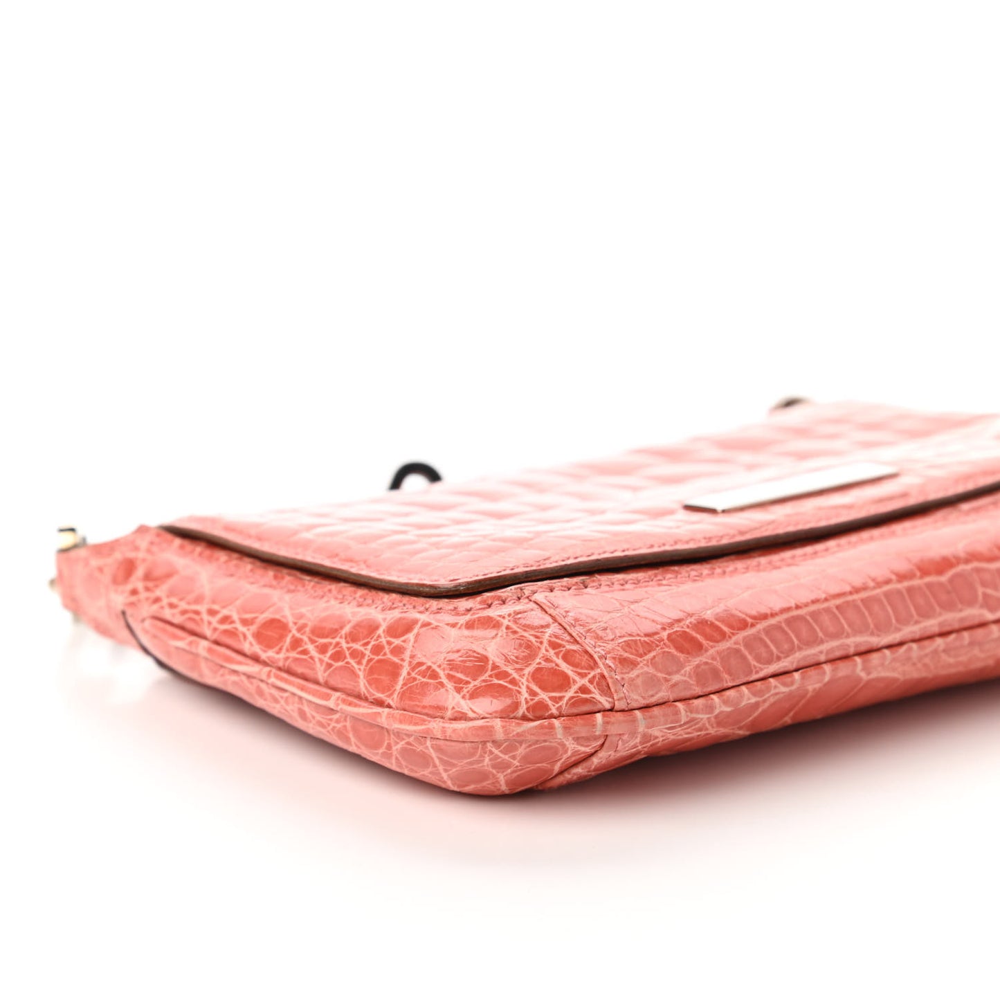 Alligator Shoulder Bag Pink